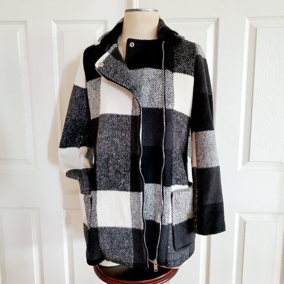 Last One! NWT Louise Paris Plaid Coat XS - Picture 2 of 8